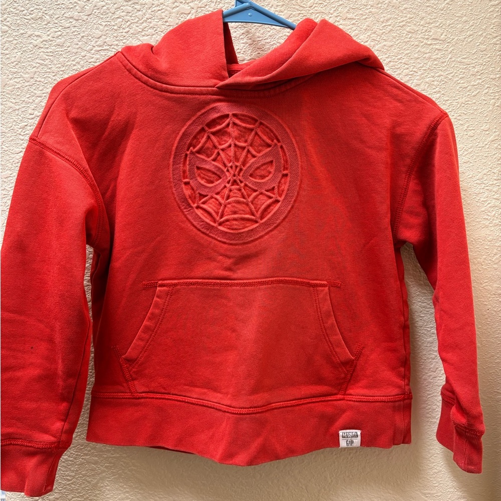 GAP Kids Red Hoodie with Spider Design